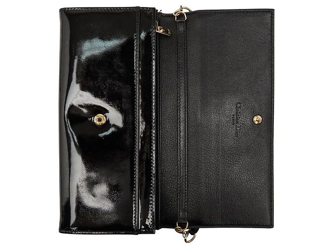 Christian Dior Borsa a mano 2 in 1 in pelle verniciata Dior Nero - vista 7