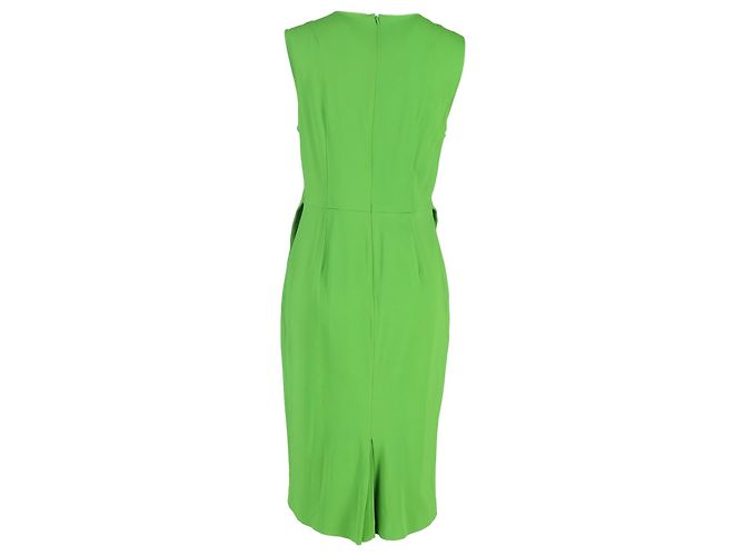 Max Mara Abito Midi Sovrapposto Sportmax in Viscosa Verde - vista 3