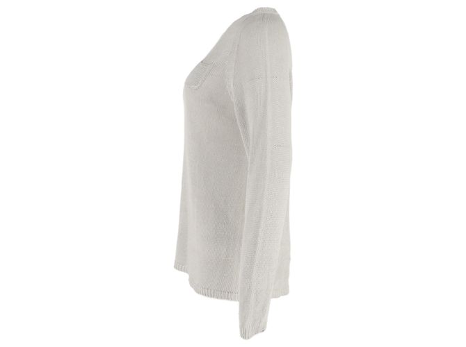 Suéter de punto gris de lino Max Mara - vista 2