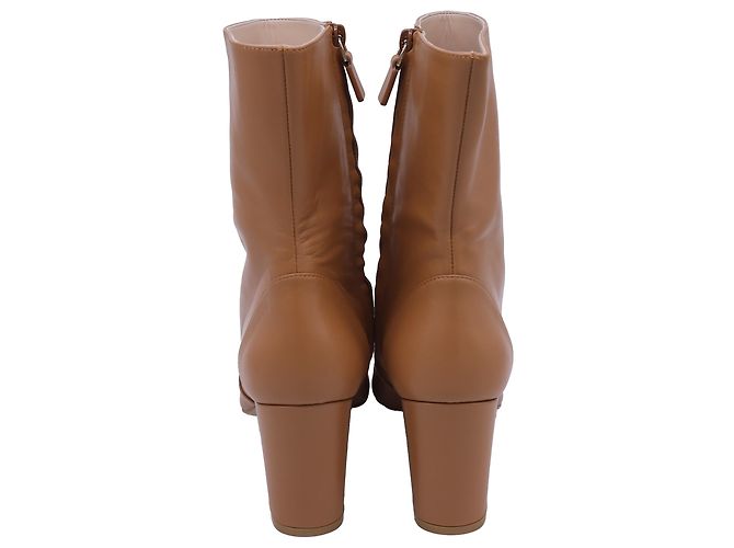 Botines de punta Renegade en cuero marrón de Stuart Weitzman Castaño Roja - vista 6