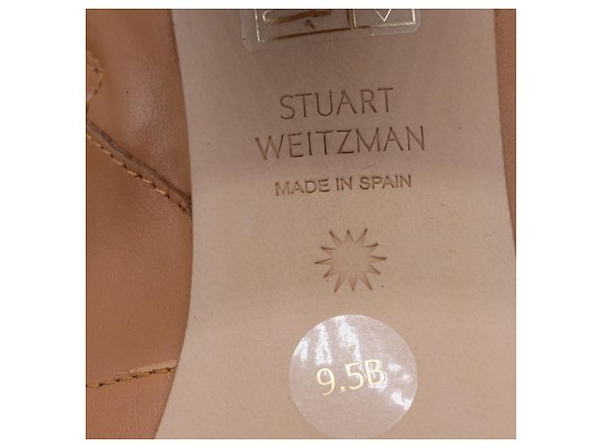 Botines de punta Renegade en cuero marrón de Stuart Weitzman Castaño Roja - vista 8