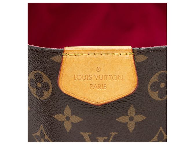 Borsa hobo Graceful MM in tela Monogram Louis Vuitton Marrone - vista 5