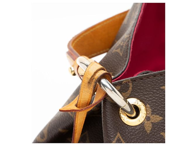 Borsa hobo Graceful MM in tela Monogram Louis Vuitton Marrone - vista 8