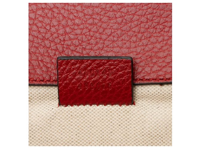 Borsa a Spalla Media Dionysus in Pelle e Cristalli Gucci Rosso - vista 6
