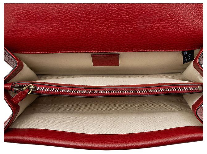 Borsa a Spalla Media Dionysus in Pelle e Cristalli Gucci Rosso - vista 7