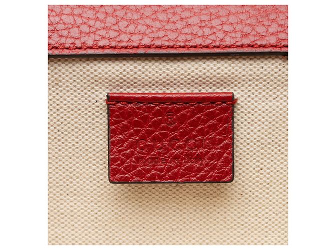 Borsa a Spalla Media Dionysus in Pelle e Cristalli Gucci Rosso - vista 8