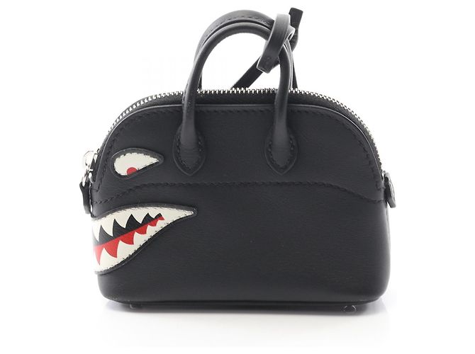 Charm in pelle di squalo Bolide di Hermès Nero - vista 4