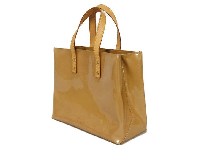 Reade PM Monogram Lackleder Tote Bag von Louis Vuitton Braun Beige - Ansicht 2