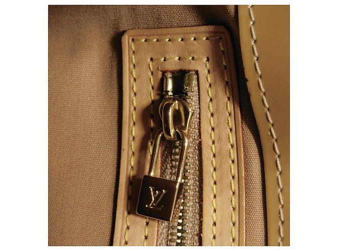 Reade PM Monogram Lackleder Tote Bag von Louis Vuitton Braun Beige - Ansicht 9