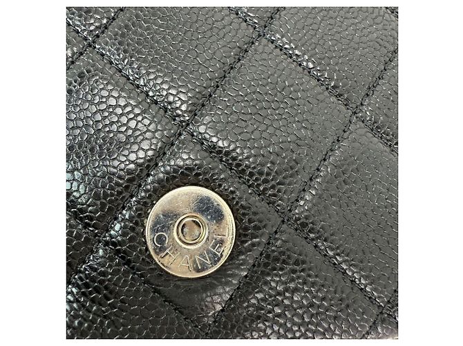 Borsa a tracolla mini quadrata Incognito in caviar trapuntato nero di Chanel - vista 10