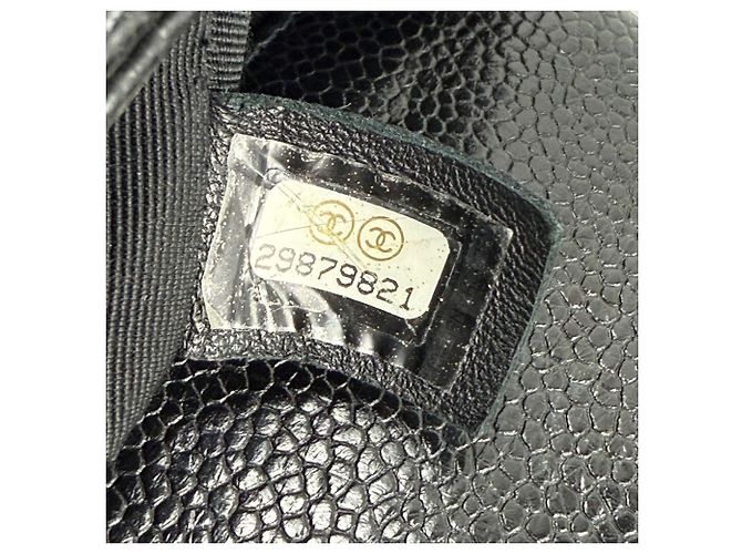 Borsa a tracolla mini quadrata Incognito in caviar trapuntato nero di Chanel - vista 5