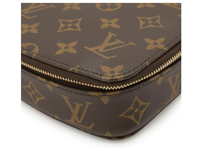 Custodia per gioielli Monogram Poche Monte Carlo Louis Vuitton Marrone - vista 3