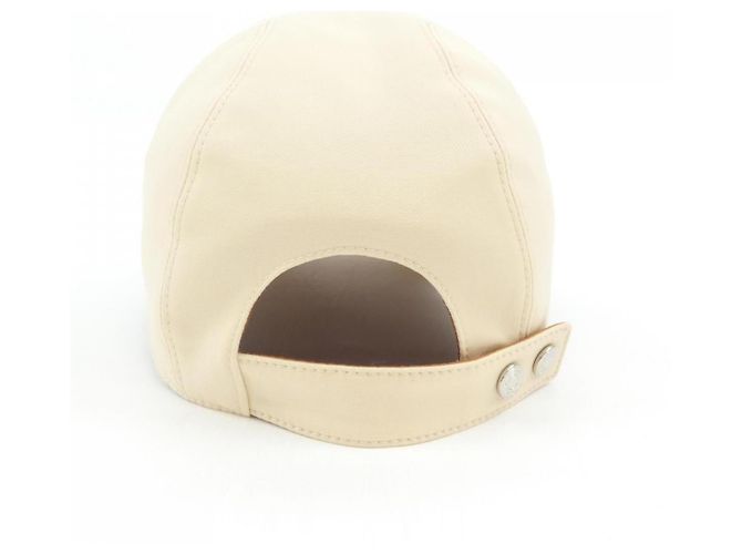 Hermès Cappello Primavera H di Hermes Davis Marrone Beige - vista 4