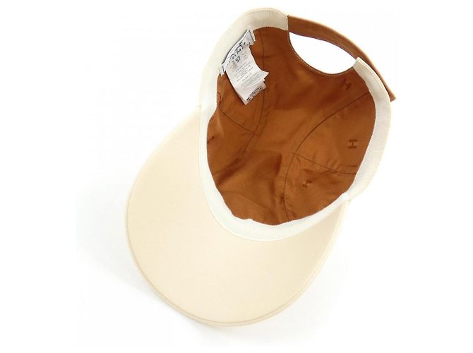 Hermès Cappello Primavera H di Hermes Davis Marrone Beige - vista 5