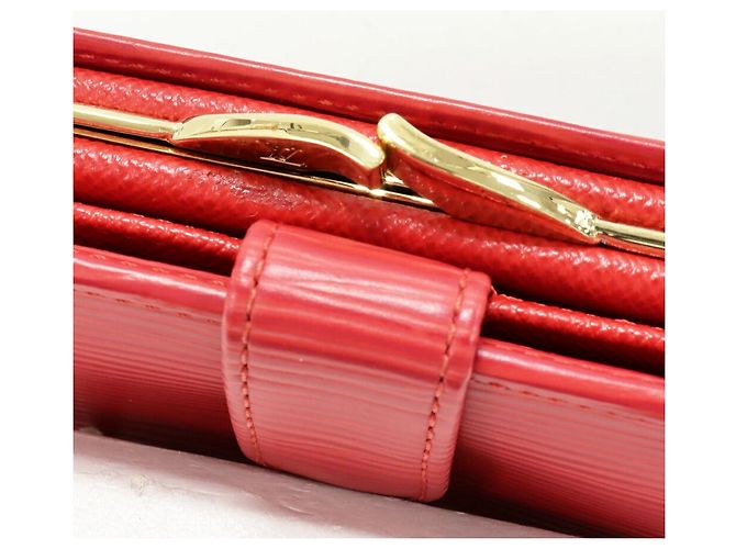Portafoglio Viennois Epi Louis Vuitton Rosso - vista 5