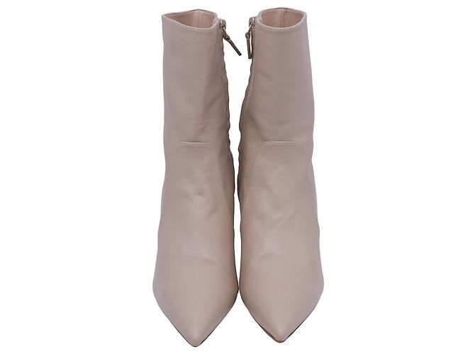 Stivaletti con punta a punta Renegade di Stuart Weitzman in pelle beige - vista 2