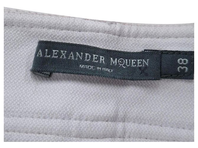 Hose aus hellrosa Baumwolle mit gesticktem Alexander Mcqueen-Logo Pink - Ansicht 3