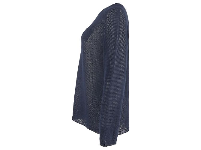 Autre Marque Suéter Max Mara en algodón azul marino - vista 2