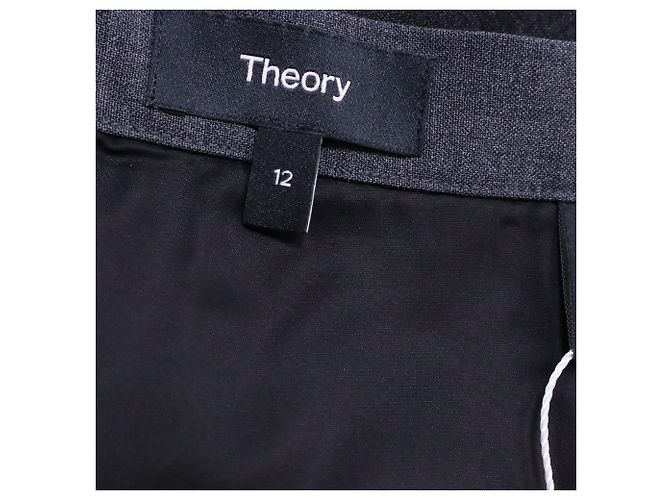 Theory Pencil Skirt in Grey Wool - view 4