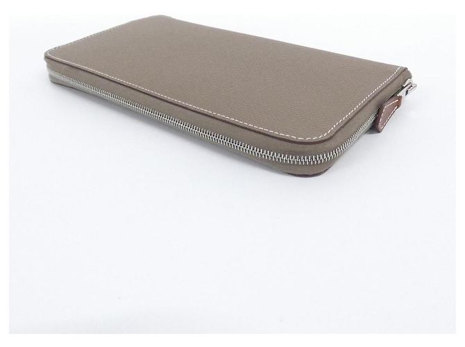 Silk In Cartera Larga de Seda EN LIBERTE de Hermès en Epsom Clásico Gris - vista 2