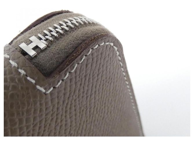 Silk In Cartera Larga de Seda EN LIBERTE de Hermès en Epsom Clásico Gris - vista 3