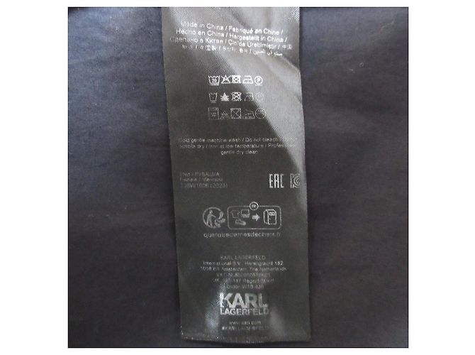 Autre Marque Camisa de algodón bordada Karl Lagerfeld Negro - vista 10