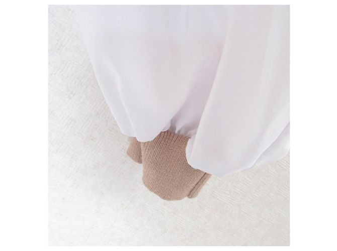 Autre Marque Strickpullover Combo Dolman SILVIAN HEACH Weiß Beige - Ansicht 4