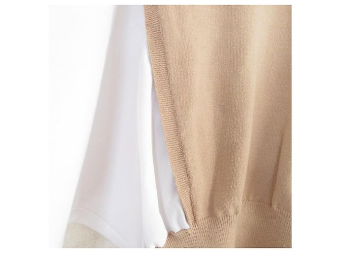 Autre Marque Strickpullover Combo Dolman SILVIAN HEACH Weiß Beige - Ansicht 6