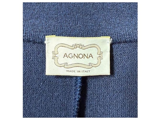 Autre Marque Chaqueta de Punto a Medida Agnona Azul Azul marino - vista 6