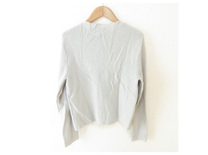 Autre Marque Helle Strickjacke mit Bijou-Knöpfen NARACAMICIE Grau - Ansicht 2