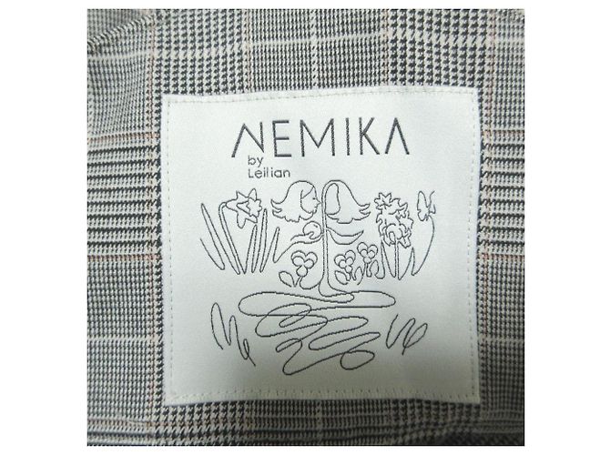 Autre Marque NEMIKA Overall Glen Check Grau - Ansicht 3