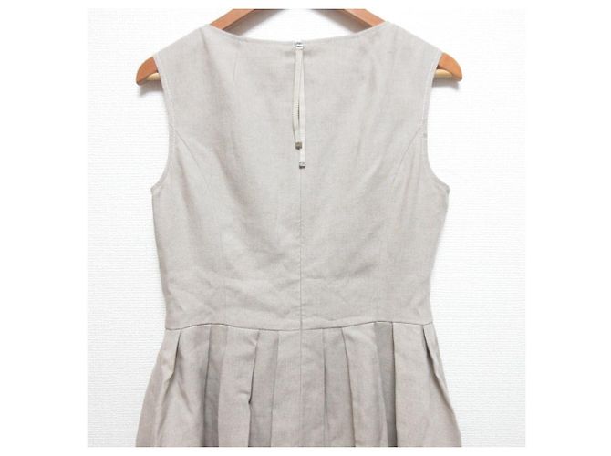 Autre Marque Rene Leinenkleid Beige - Ansicht 5