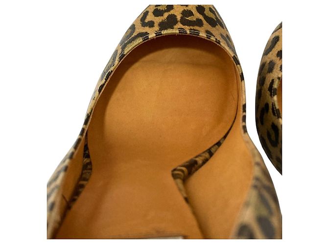 Décolleté Leopardo LANVIN in Blu Nero Beige - vista 7