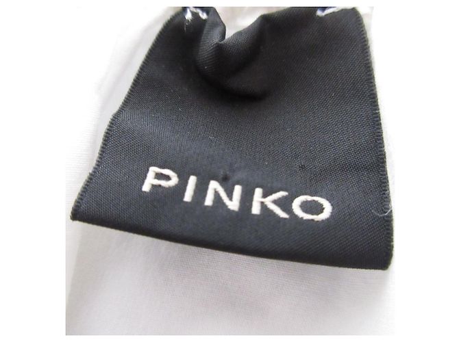 PINKO geraffte Kurzarmbluse Weiß - Ansicht 6