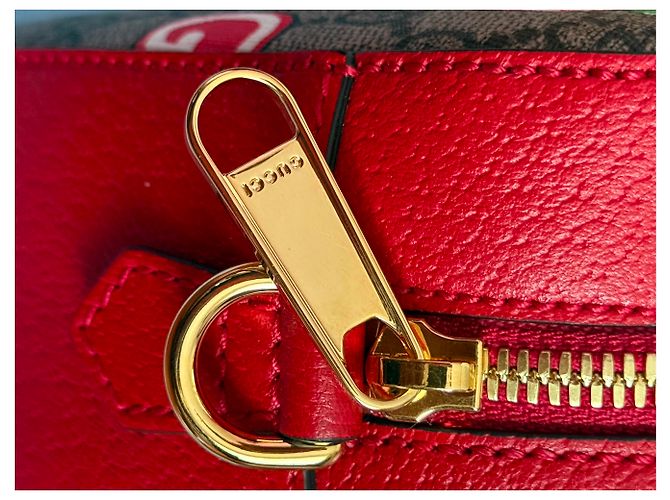 Gucci Borsa a tracolla in Pelle gg supreme  nuova Rosso - vista 5