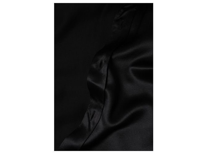 Camicia in seta nera Saint Laurent 2016 Nero - vista 7