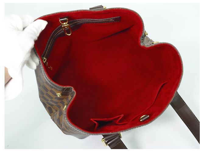 Louis Vuitton Hampstead Handtasche Damier PM Braun - Ansicht 4