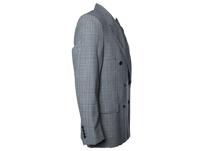 Autre Marque Kingsman Blazer, Prinz von Wales Blau Grau - Ansicht 2