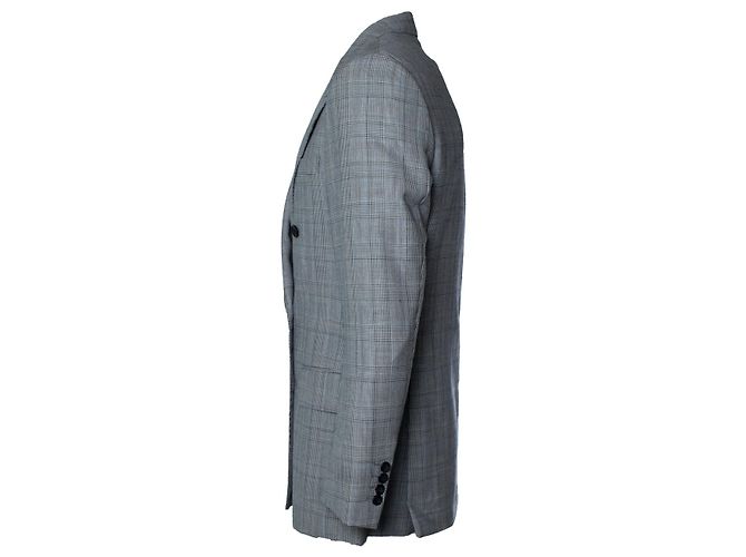 Autre Marque Kingsman Blazer, Prinz von Wales Blau Grau - Ansicht 3