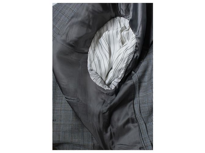 Autre Marque Kingsman Blazer, Prinz von Wales Blau Grau - Ansicht 7