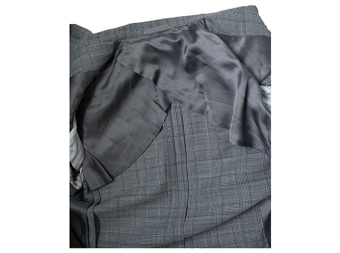 Autre Marque Kingsman Blazer, Prinz von Wales Blau Grau - Ansicht 8