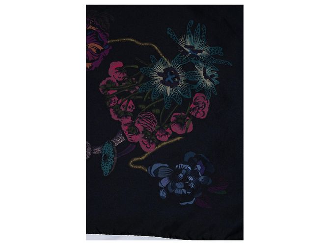 Paul Smith, Einstecktuch mit floralem Druck Schwarz Mehrfarben - Ansicht 3