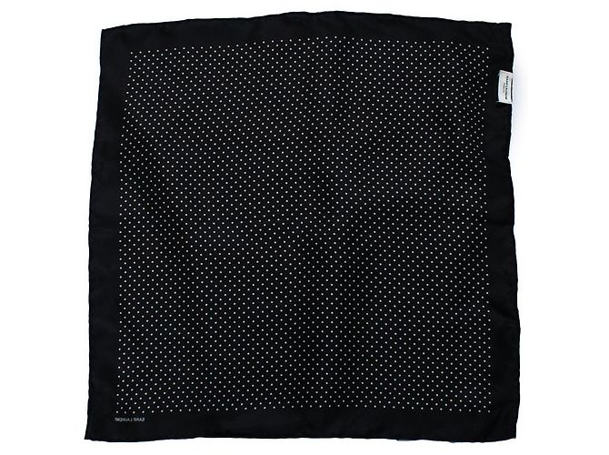 Saint Laurent, pochette a pois Nero Bianco - vista 2