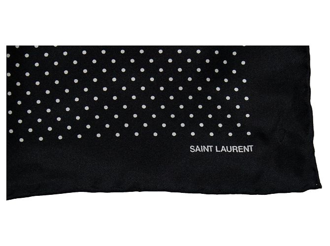 Saint Laurent, pochette a pois Nero Bianco - vista 4