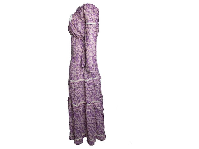 Autre Marque Domenica Saint Tropez, completo floreale viola Porpora - vista 2