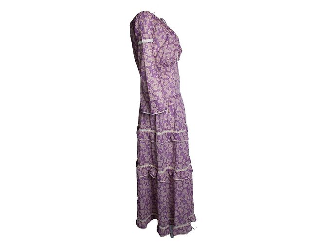 Autre Marque Domenica Saint Tropez, completo floreale viola Porpora - vista 4