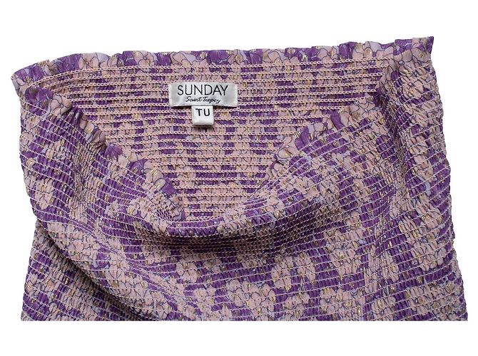 Autre Marque Domenica Saint Tropez, completo floreale viola Porpora - vista 5
