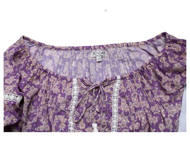 Autre Marque Domenica Saint Tropez, completo floreale viola Porpora - vista 7