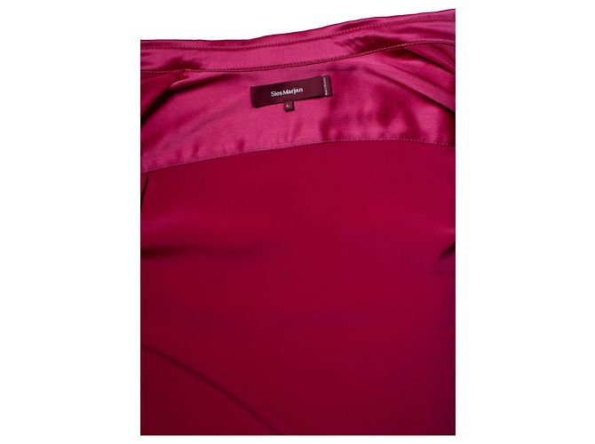 Autre Marque Camisa de satén Sander en fucsia de Sies Marjan Rosa - vista 5