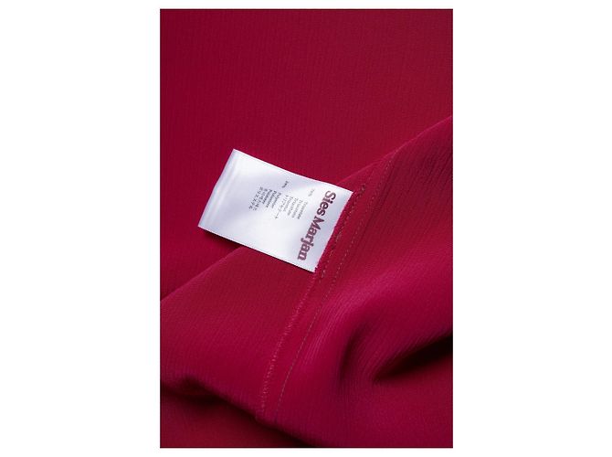 Autre Marque Camisa de satén Sander en fucsia de Sies Marjan Rosa - vista 7